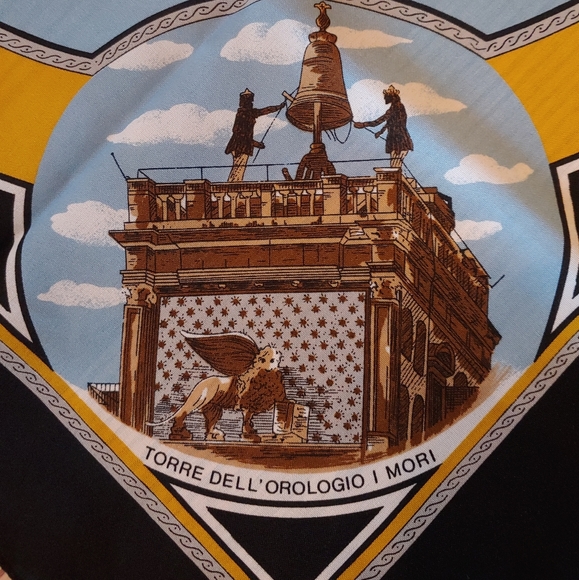 Vintage Souvenir Venzia Italy Scarf - Giubileo 2000, Travel Memento - Picture 4 of 10